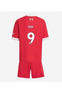 Fotbalové Dres Liverpool Alexander Isak #9 Dětské Domácí Oblečení 2025-26 Krátký Rukáv (+ trenýrky)